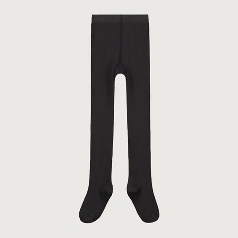 Tights Ribbed Nearly Black