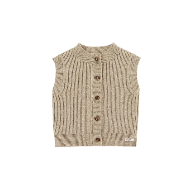 Tjitske Vest | Sesame Melange
