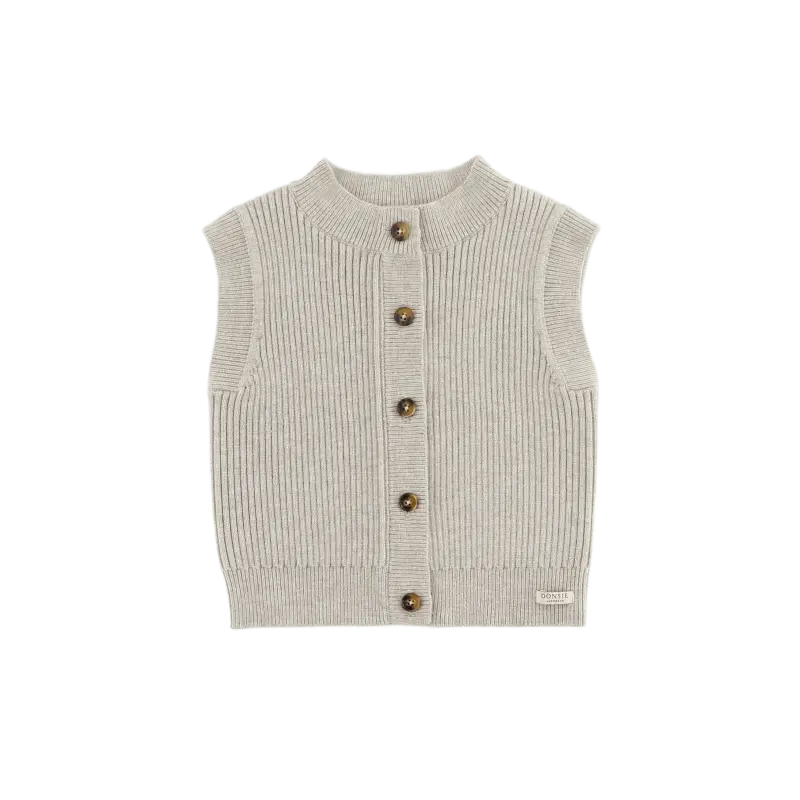 Tjitske Vest | White Sand Melange
