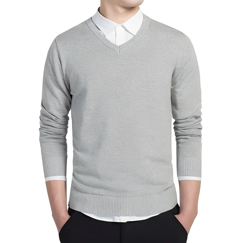 Tom - Komfortabler V-Ausschnitt-Pullover