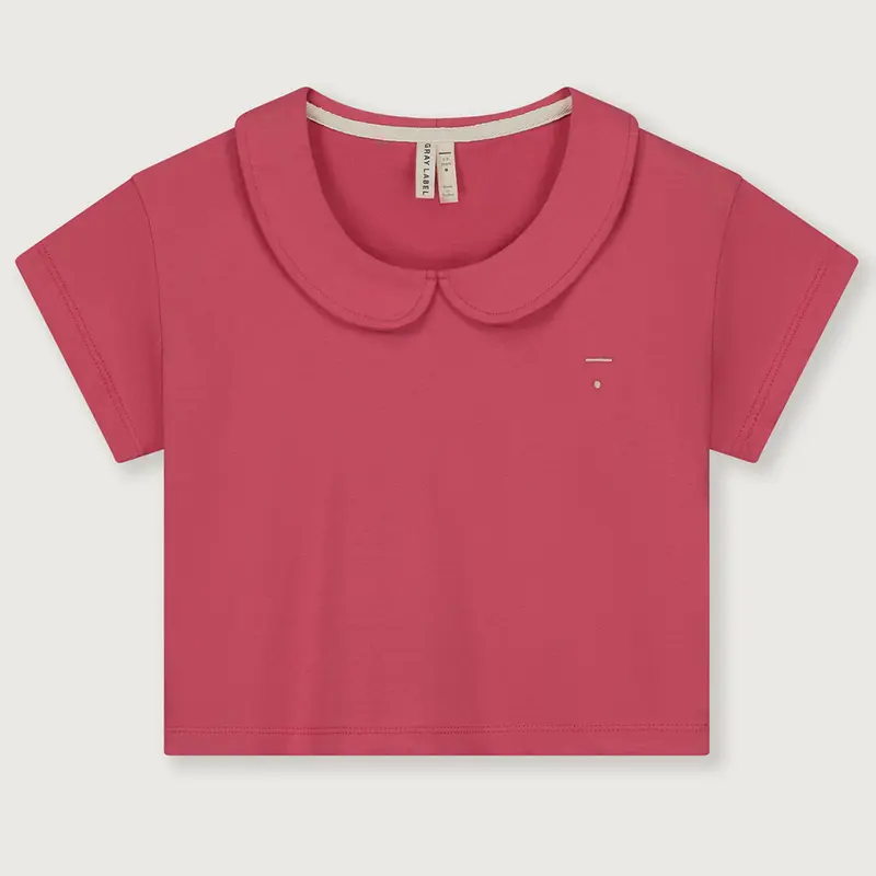 Top Boxy Collar Cherry