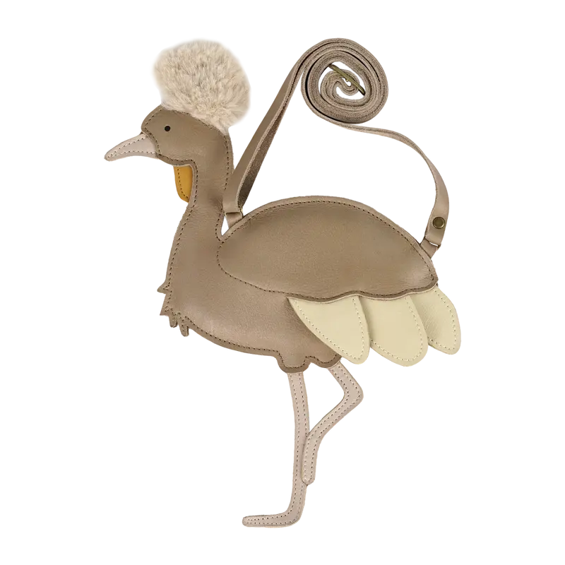 Toto Purse | Crane | Truffle Metallic Nubuck