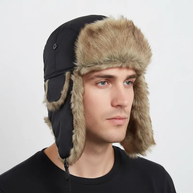 Trappermütze mit Ohrklappen - winddicht und warm