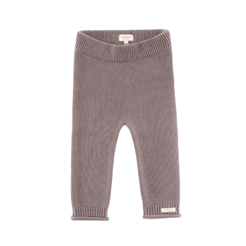 Trig Merino Wool Trousers | Dark Taupe Melange