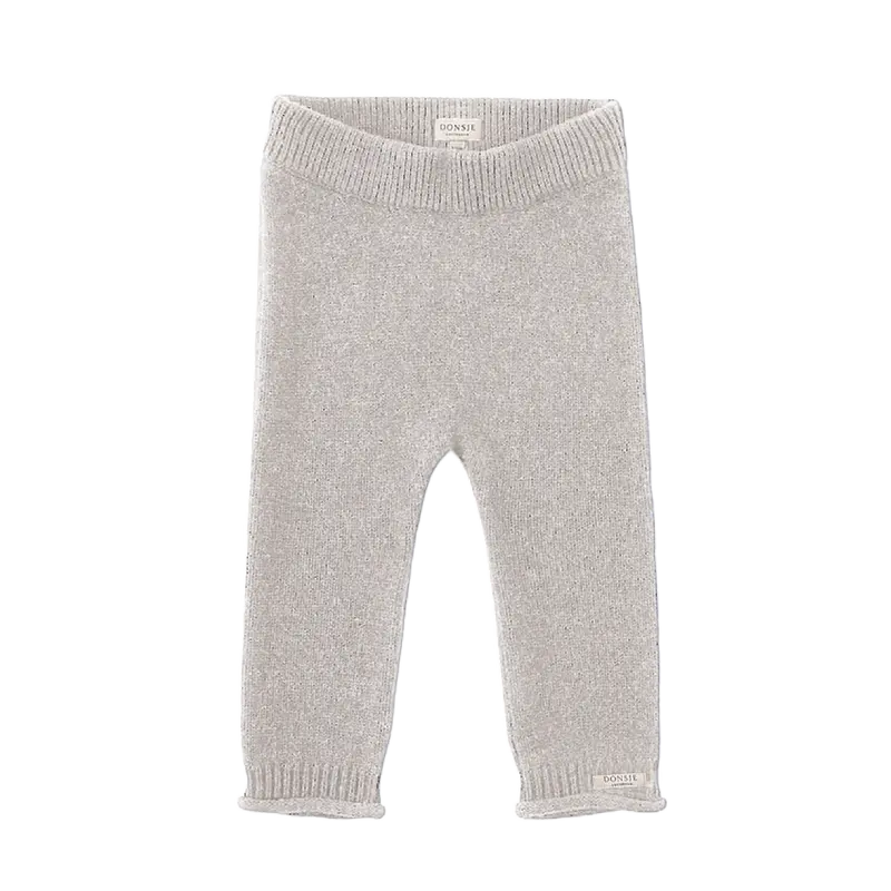 Trig Merino Wool Trousers | Soft Grey Melange