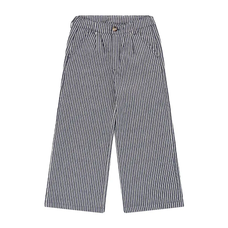 Trouser Wide Striped Denim