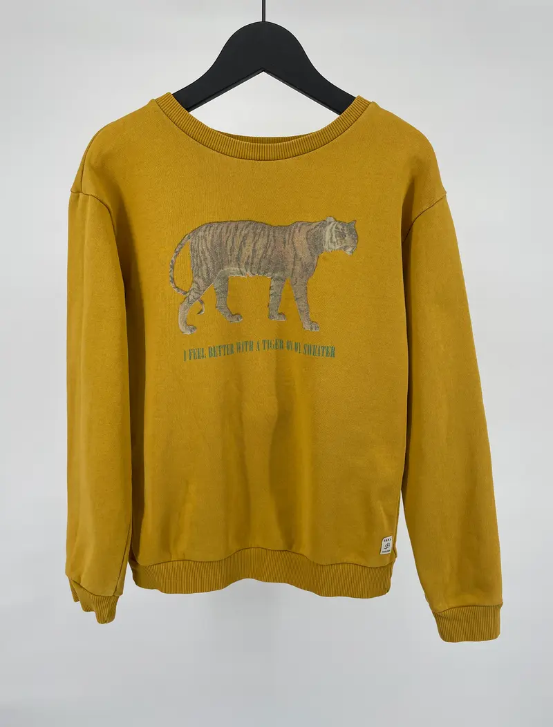 Trui Geel Tijger Maat 146 / 152