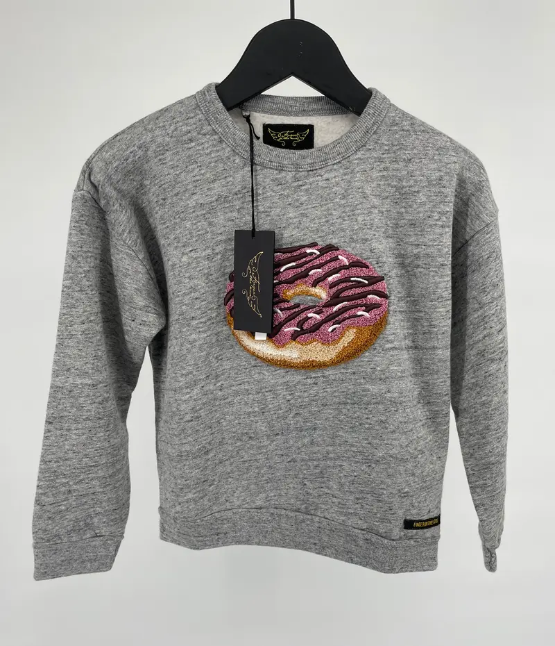 Trui Grijs met Donut Maat 122