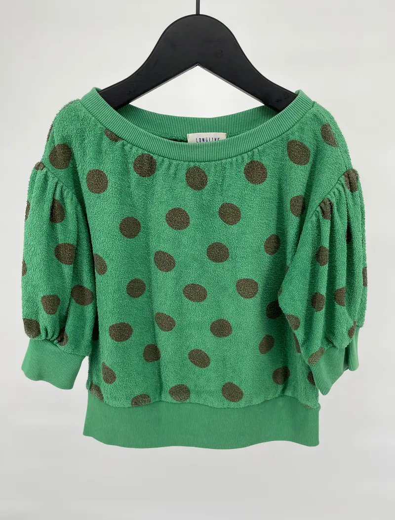 Trui Groen Stippen Maat 86 / 92
