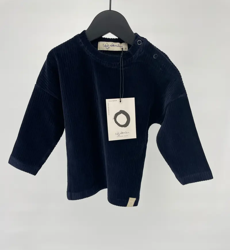Trui Rib Donkerblauw