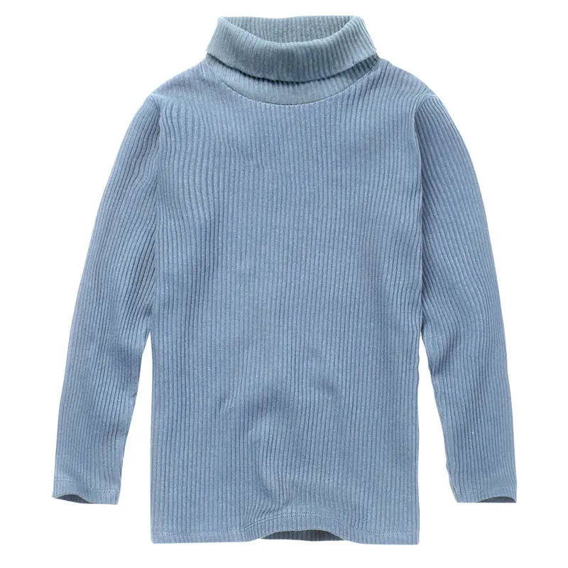 Turtle Neck Rib Blue Mist