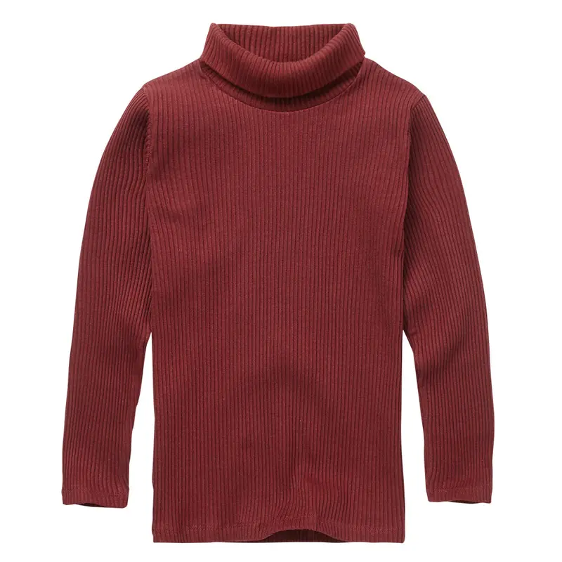 Turtle Neck Rib Brick Red
