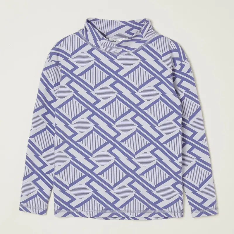 Turtleneck Dapple Grey Geo Print