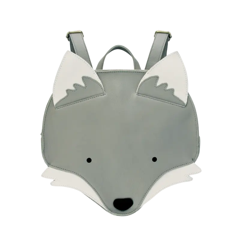 Umi Schoolbag | Wolf | Elephant Grey Leather