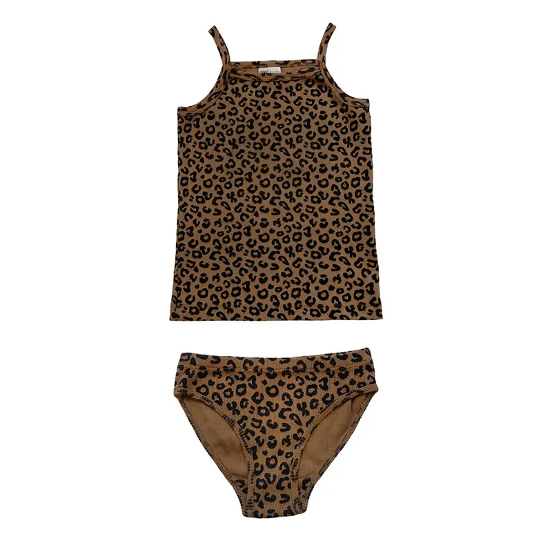 Underwear Brief Set Chocolate Leopard