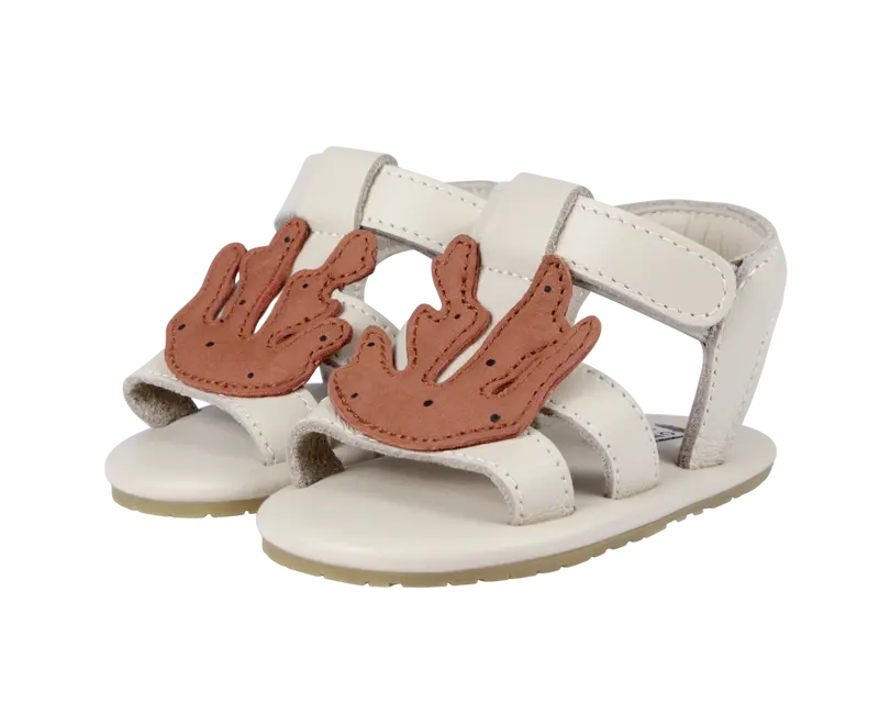 Ushy Sandals | Coral | Walnut Nubuck