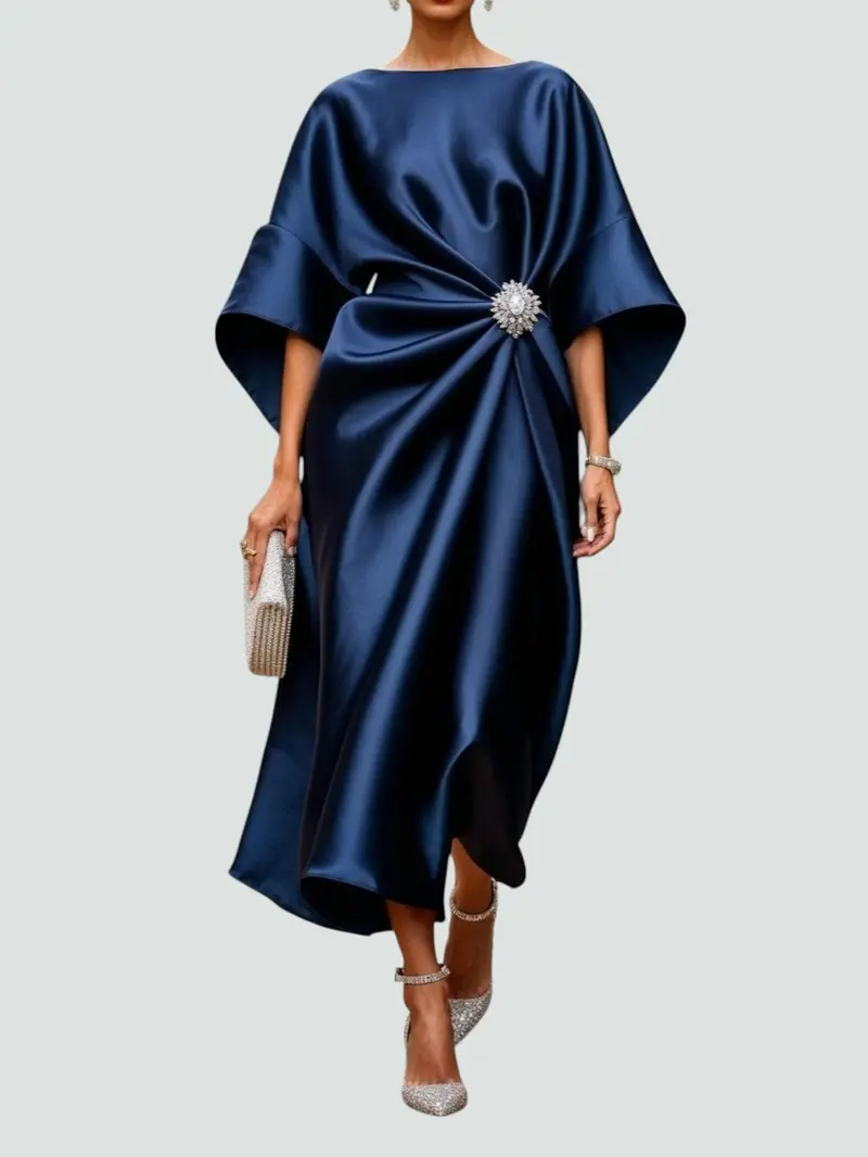 Ute | Damen Elegantes Weiten Ärmeln Abendkleid