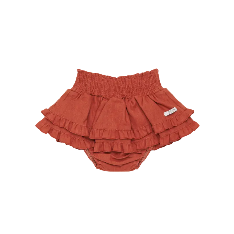 Vaibi Linen Bloomers | Rosewood