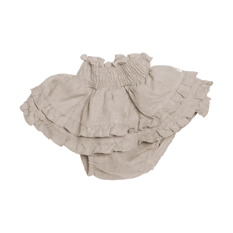 Vaibi Linen Bloomers | Soft Taupe