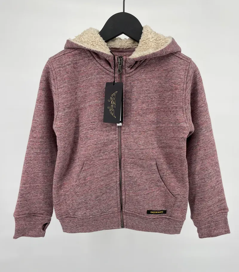 Vest Capuchon Gevoerd Roze Maat 122