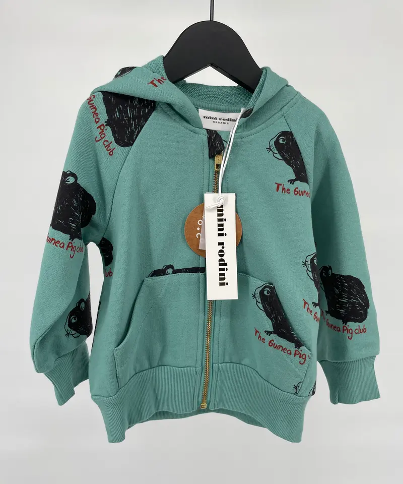 Vest Capuchon Groen Cavia Maat 80 / 86