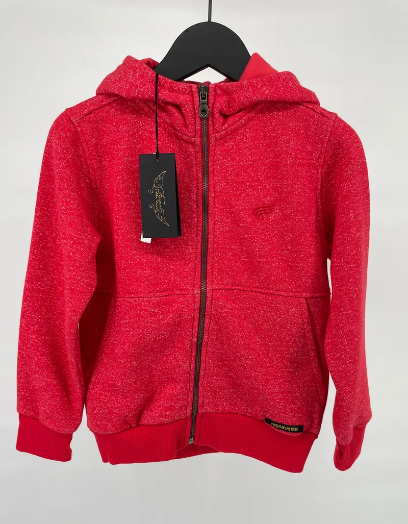 Vest Capuchon Rood Maat 122