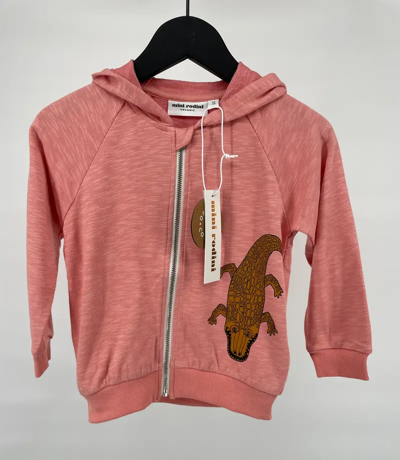 Vest Capuchon Roze Krokodil Maat 92 / 98