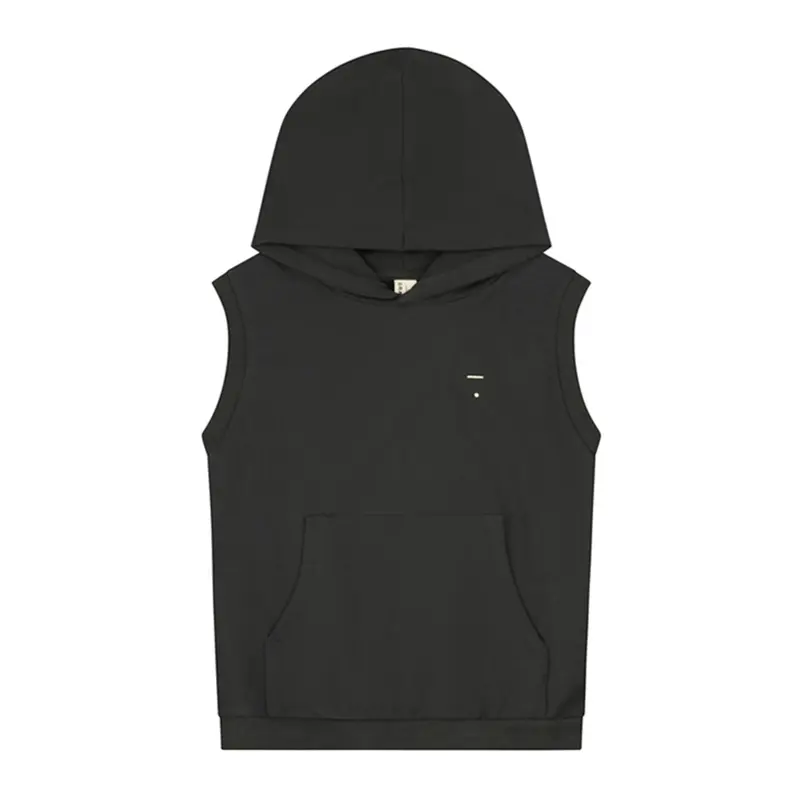 Vest Hooded Nearly Black