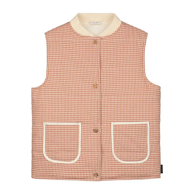 Vest Padded Bomber Orion Argile Check