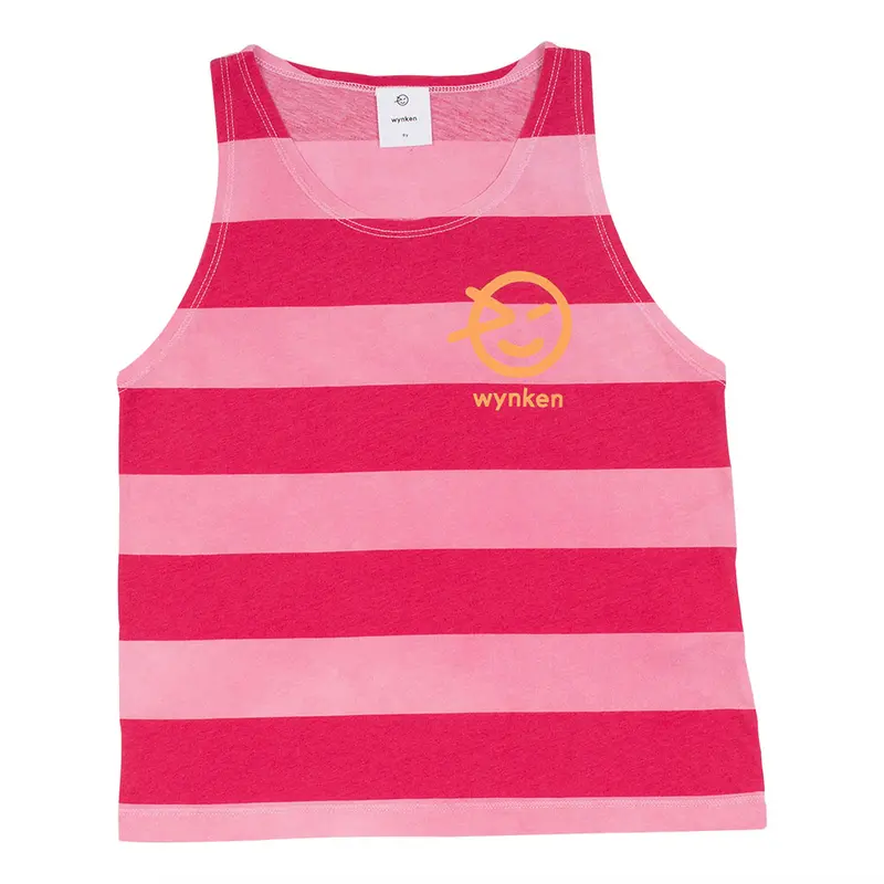Vest Wide Stripe Pop Pink Magenta