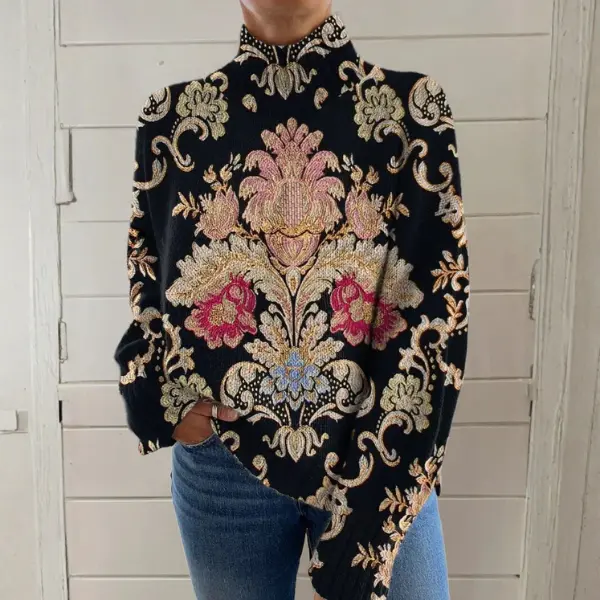 Vinnora | Vintage Blumenpullover