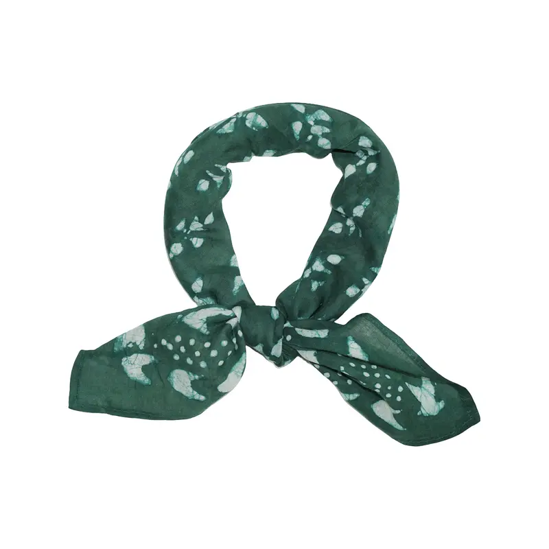 Vintage Cotton Kids Bandana Green