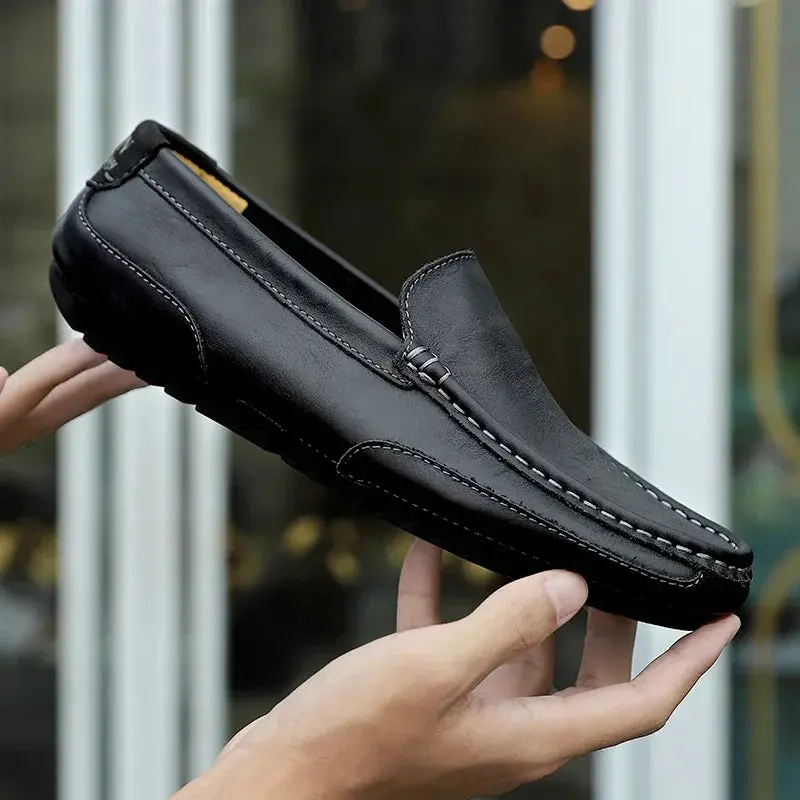 Vintage Leder Halbschuhe