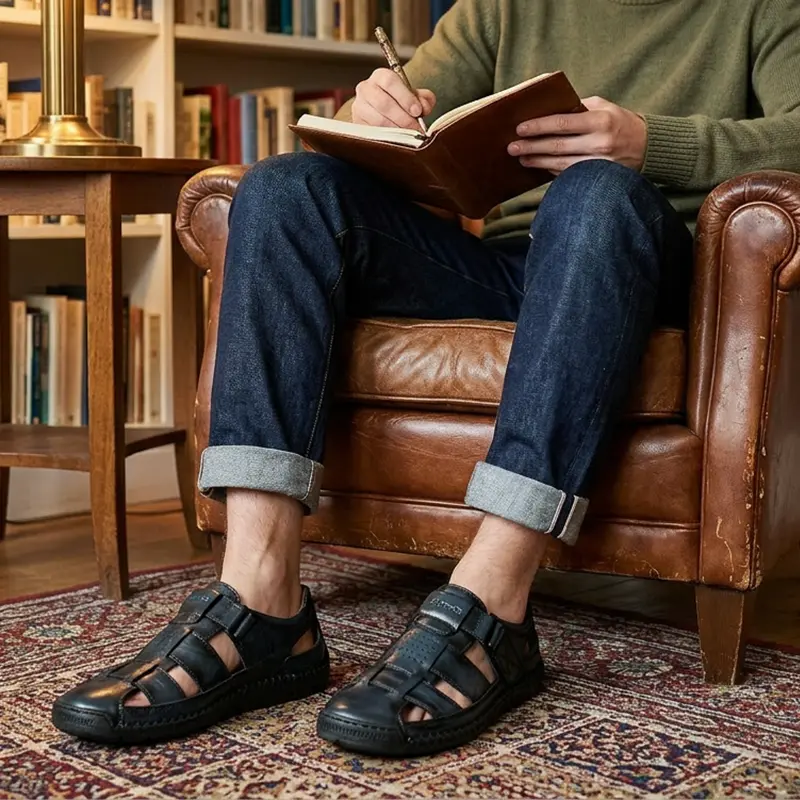 Volker | Leichte Strandsandalen mit schützendem Vorderfuß