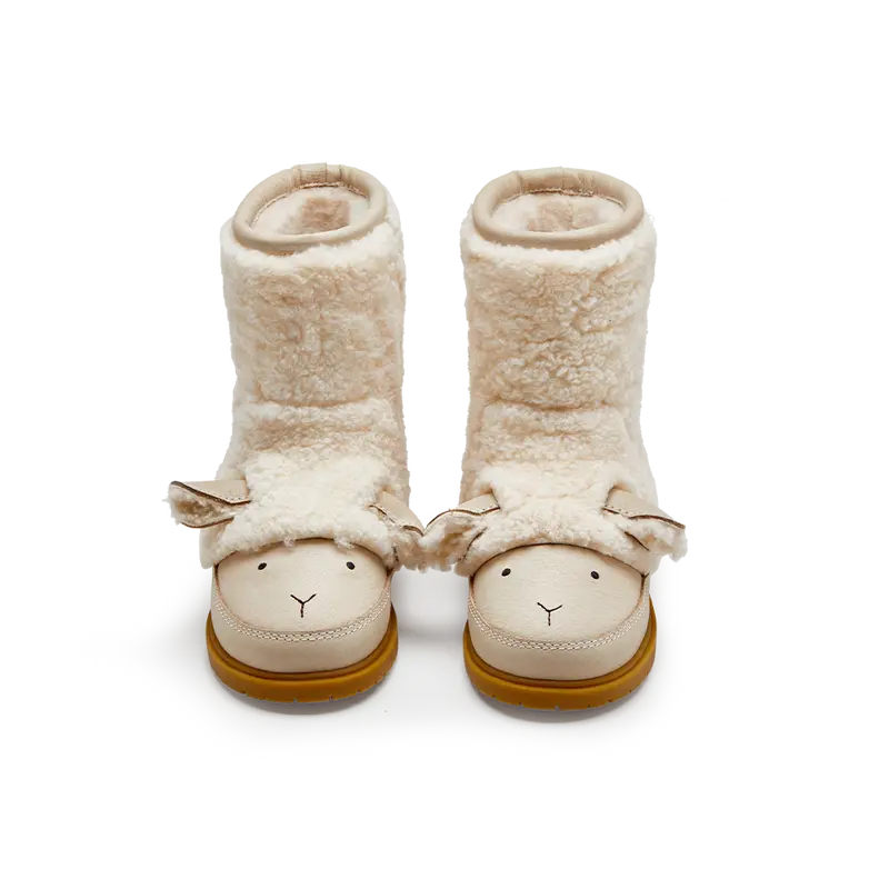 Wadou Boots | Lammy | Off White Curly Sheep Wool
