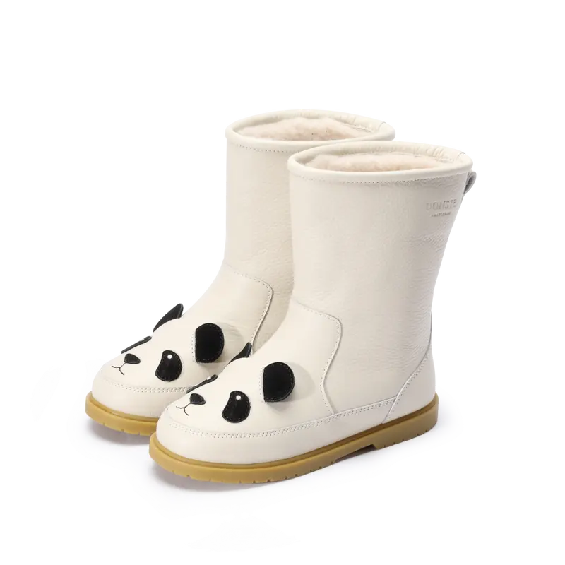Wadudu Classic Boots | Panda | Off White Leather
