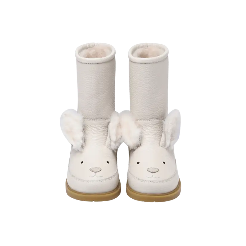 Wadudu Exclusive Boots | Rabbit | Off White Leather