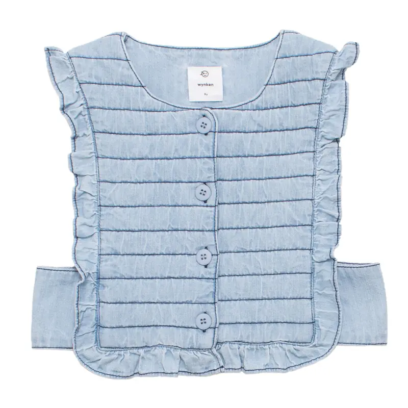 Waistcoat Alto Pale Bleached Denim