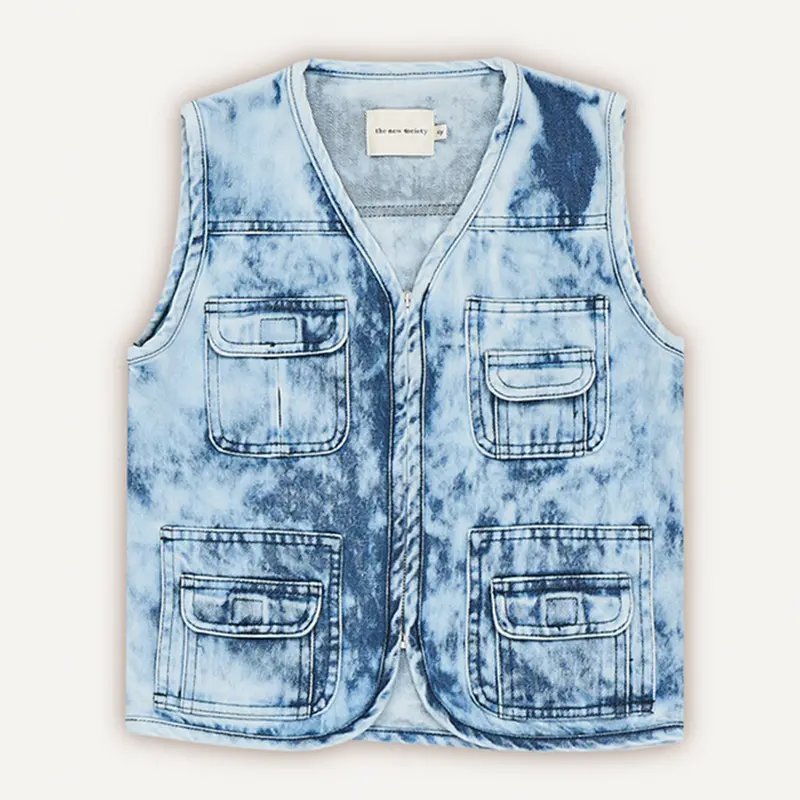 Waistcoat Rene Bleach Wash