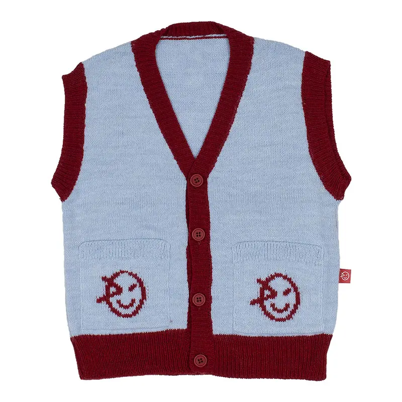 Waistcoat Sky College Red - Sample