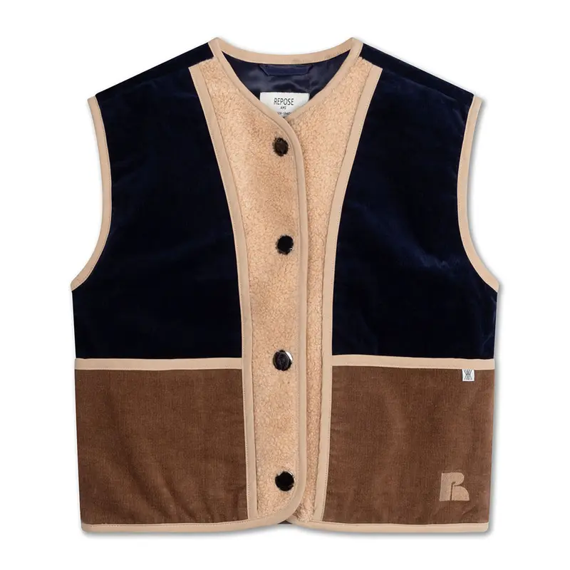 Waistcoat Teddy Color Block
