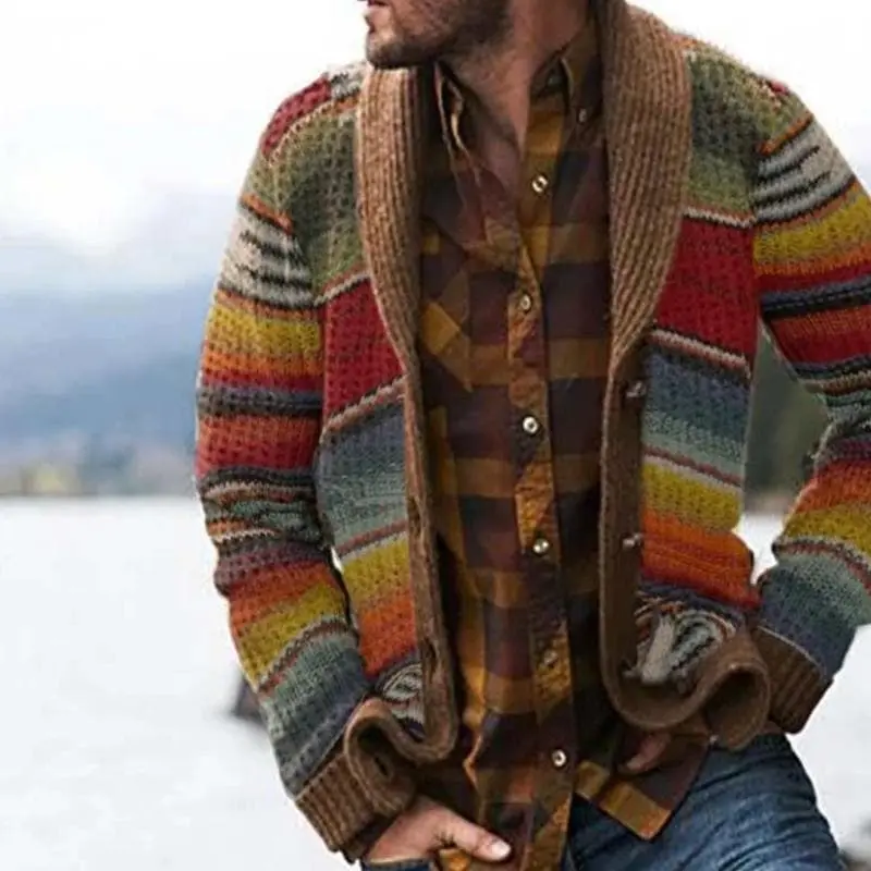 Warme Strickjacke Herren | Lässige