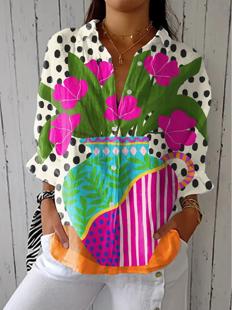 Waverly | Blühende Vase Bluse