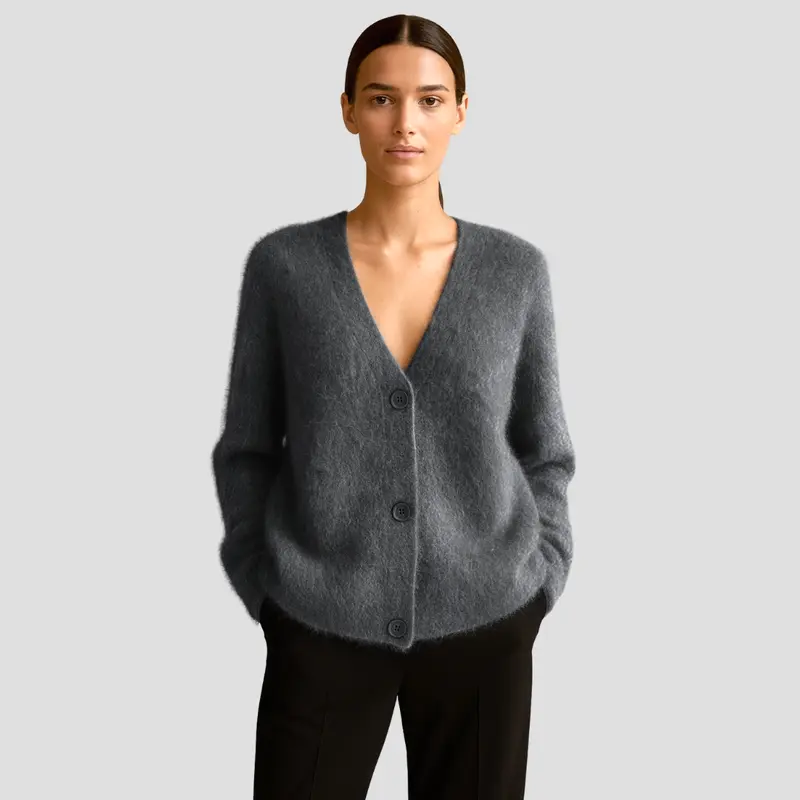 Weide | Gemütlicher Knopf-Cardigan