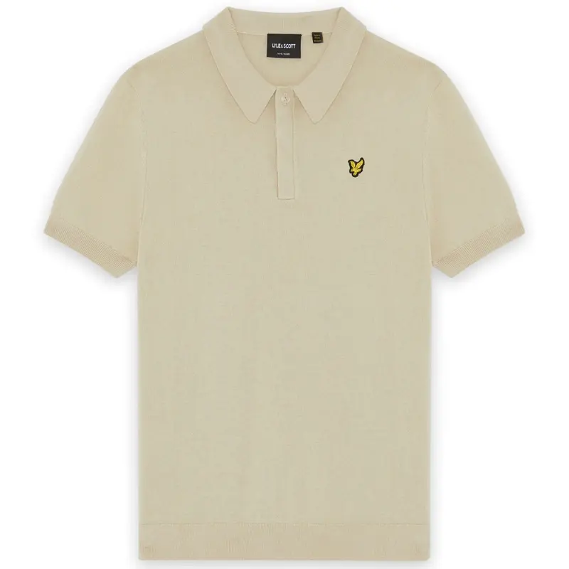 Wheat ss knitted polo shirt KNB2401V