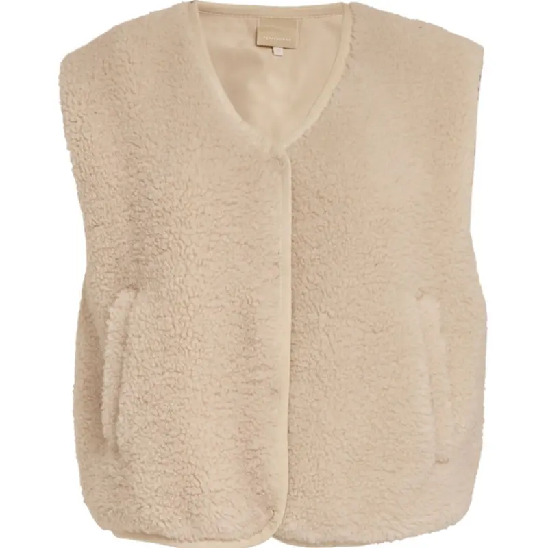 Whitecap Creme teddy vest Rita