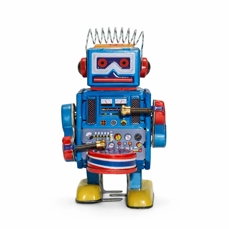 Wind-Up Robot Drummer