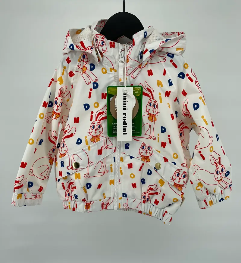 Windstopper Jas Beige Konijnen Print