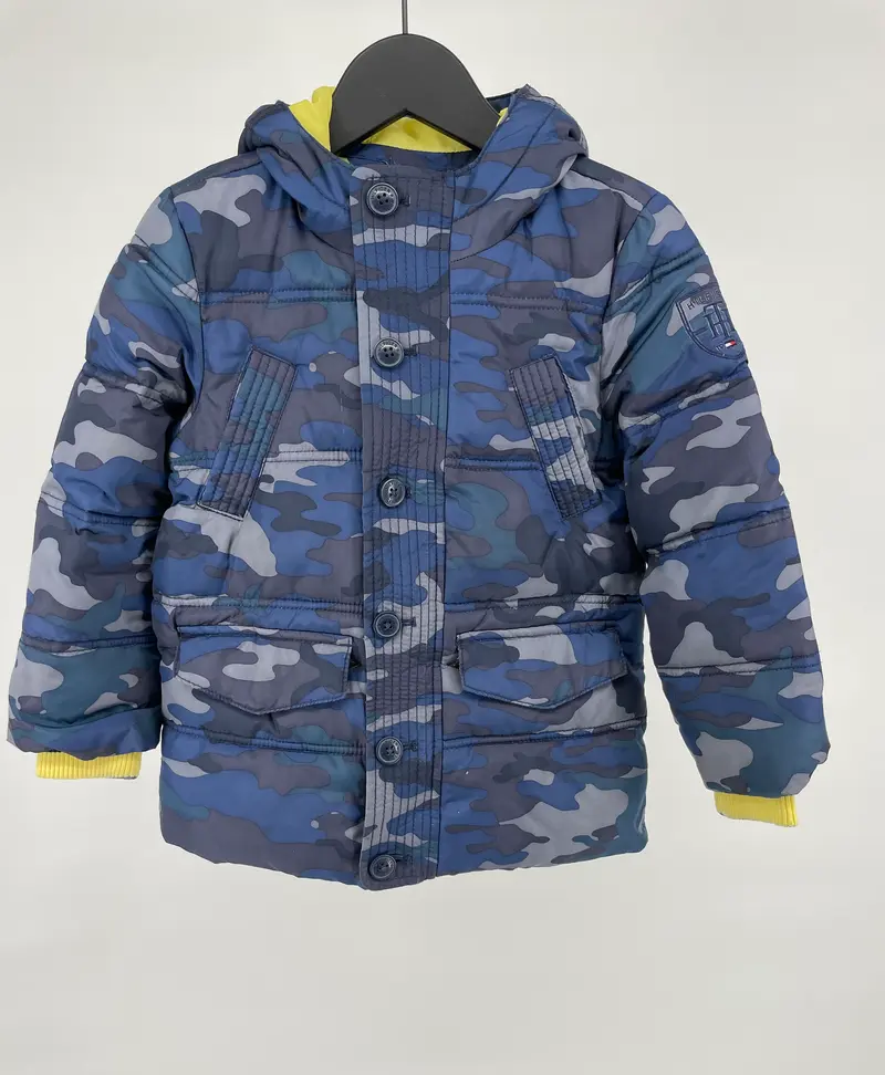 Winterjas Blauw Camouflage Maat 104
