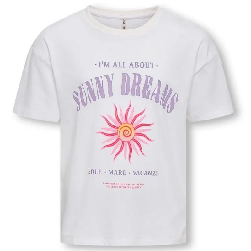 Wit frontprint t-shirt Ruth Solei Life